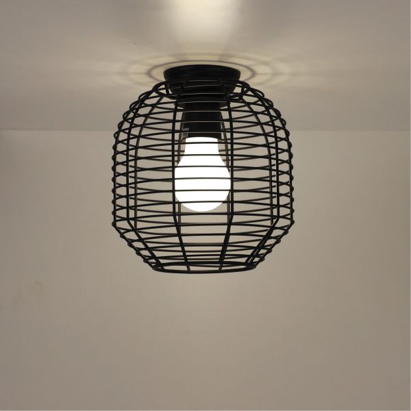 Wire Retro Industrial DIY Shade in White & Black