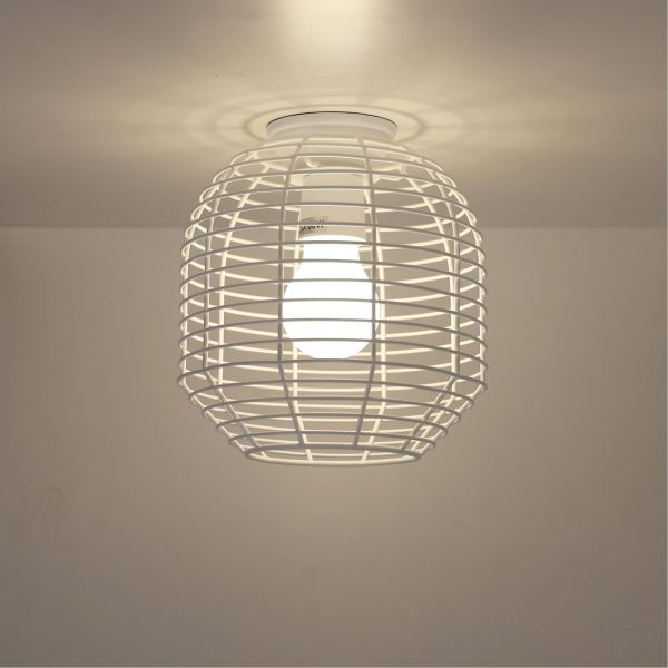 Wire Retro Industrial DIY Shade in White & Black