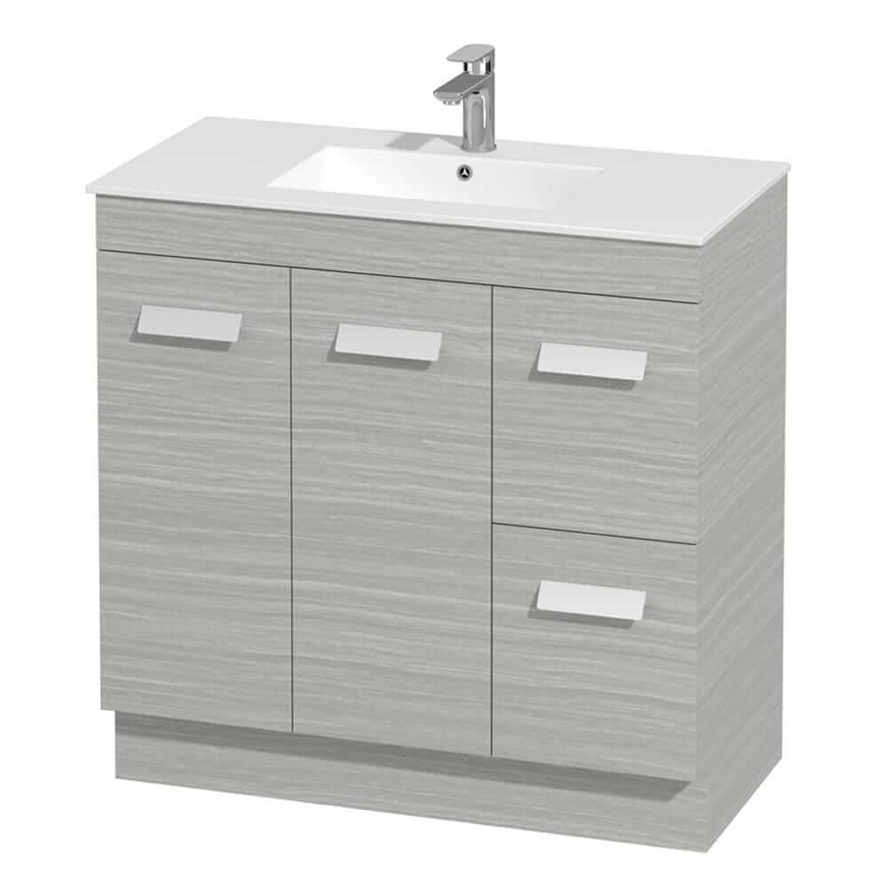 Woodland Vanity Cabinet 90cm PVC Right-hand Drawers