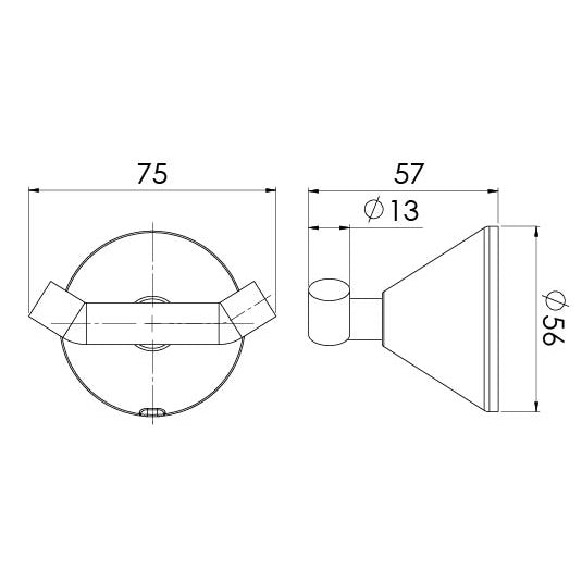 Ivy Double Robe Hook