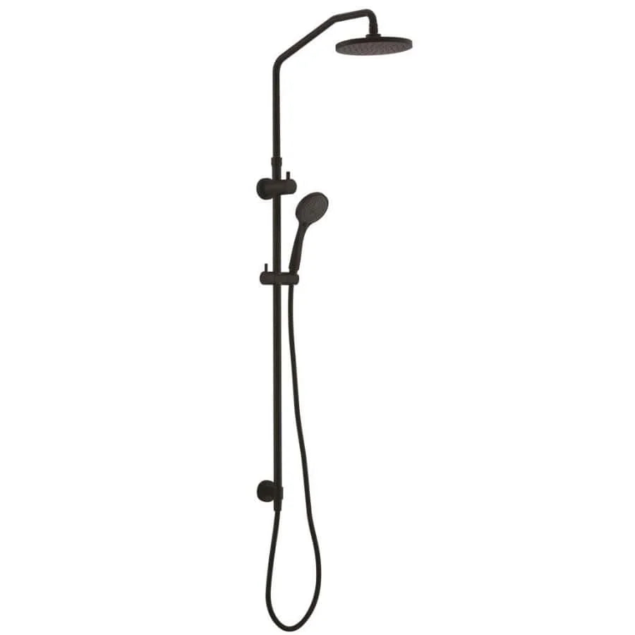 York 2 in 1 Shower Set with rail – Matte Black