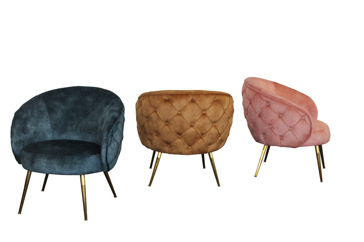 York Accent Chair-Diamond Tufted