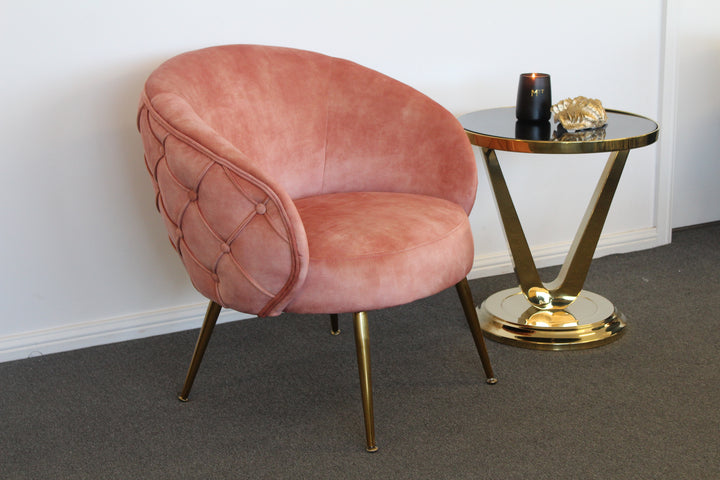 York Accent Chair-Diamond Tufted