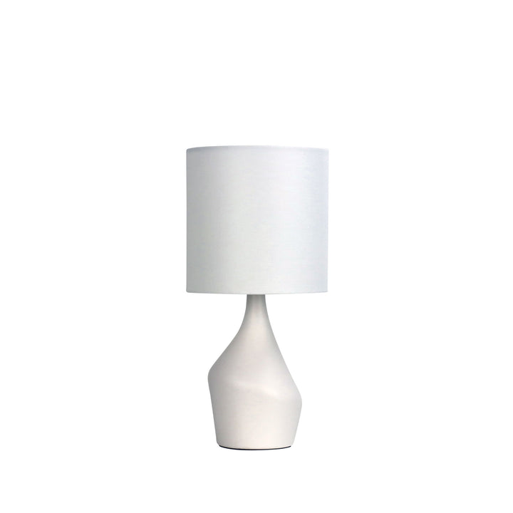 ZALE Complete Lamp | Elegant White Ceramic Table Lamp