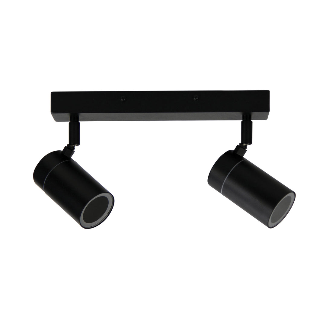ZETA DOUBLE Black | LED Ready Outdoor Spotlight