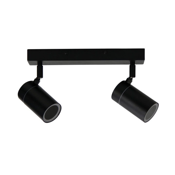 ZETA DOUBLE Black | LED Ready Outdoor Spotlight