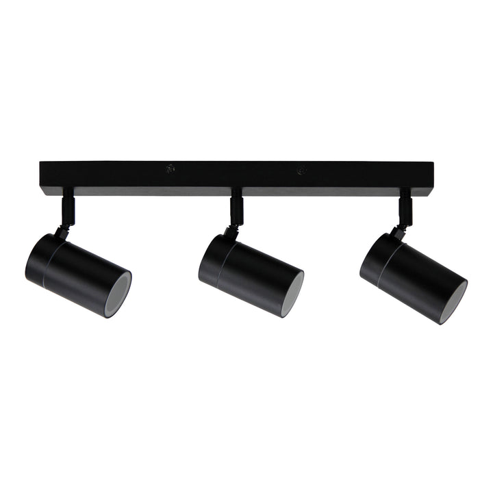 ZETA Triple Black LED Ready Spotlight | 45cm Adjustable Outdoor Light