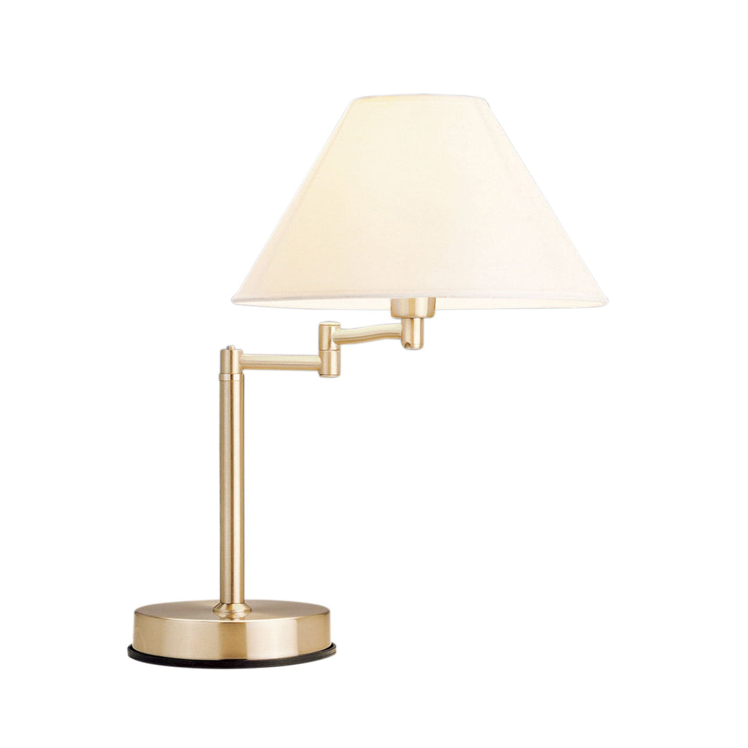 ZOE On-Off Touch Lamp | Brushed Chrome & White Shade