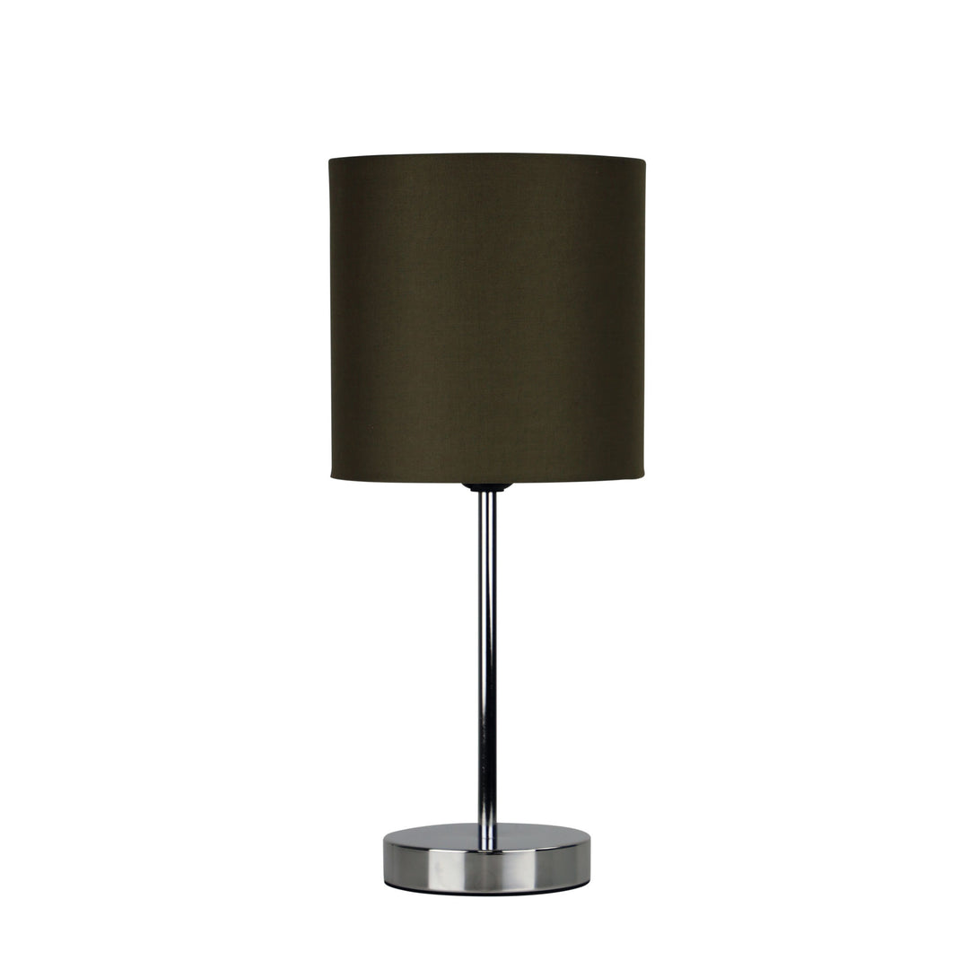ZOLA Table Lamp | Chrome Base & Poly-Cotton Shade