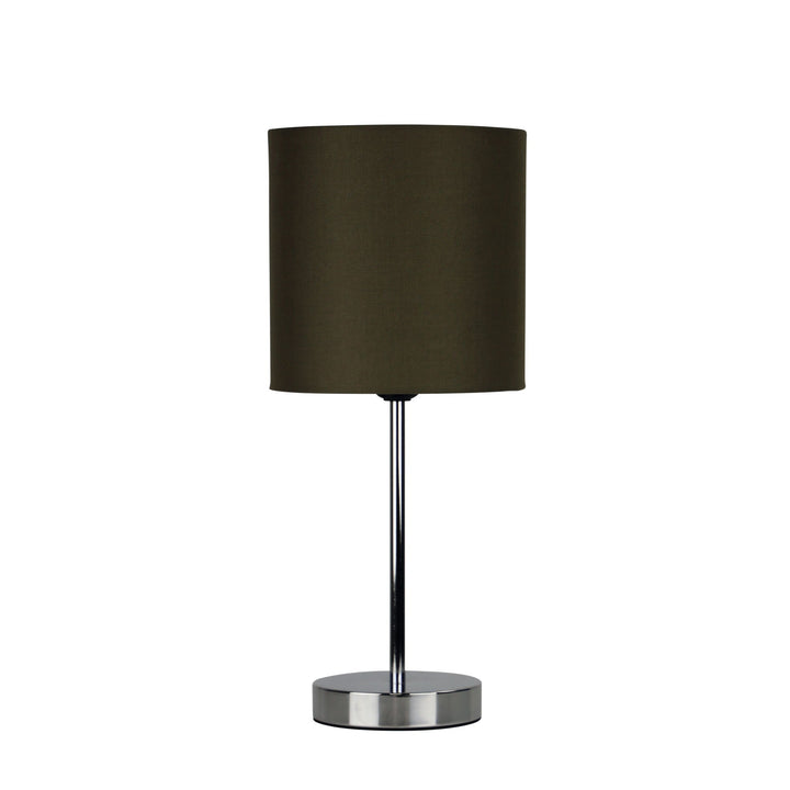 ZOLA Table Lamp | Chrome Base & Poly-Cotton Shade
