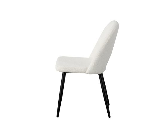 Zara dining chair – White Boucle