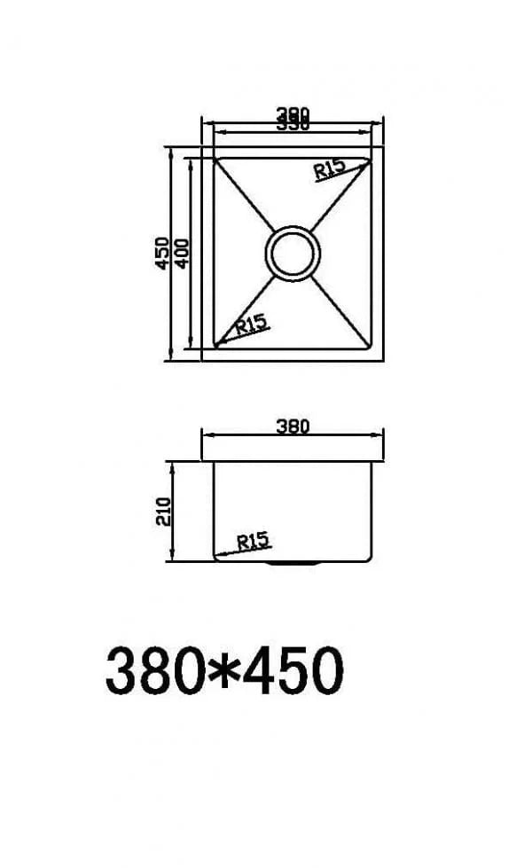 Zetra 380 Single Bowl – Kitchen Sink