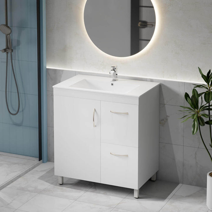 Monica Vanity 75cm PVC Right-Hand Drawers (Cabinet Only)
