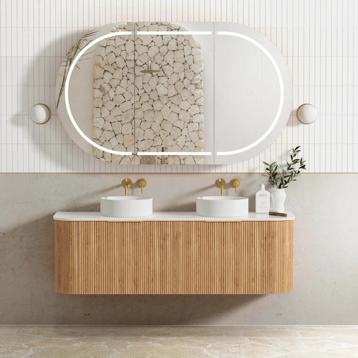 Bondi 1500mm Fluted Curve Cabinet