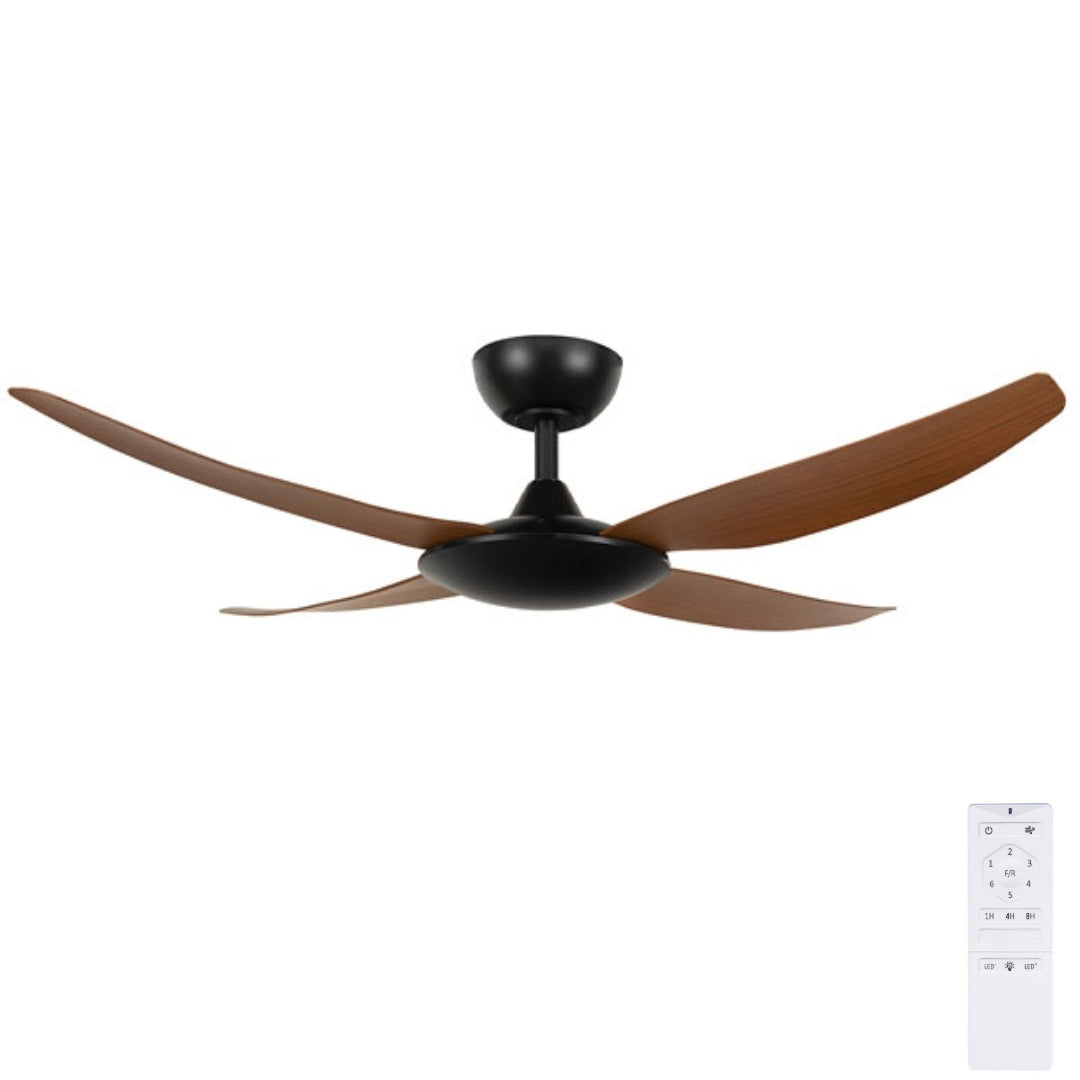 52" Amari DC Ceiling Fan White, Black 21719/XX Brilliant Lighting