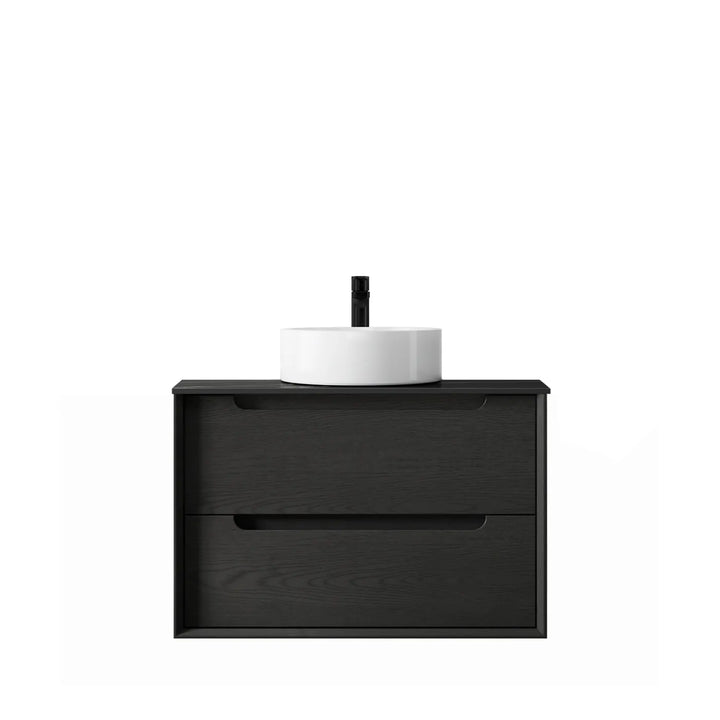 Byron 750mm Black Oak Wall Hung Vanity