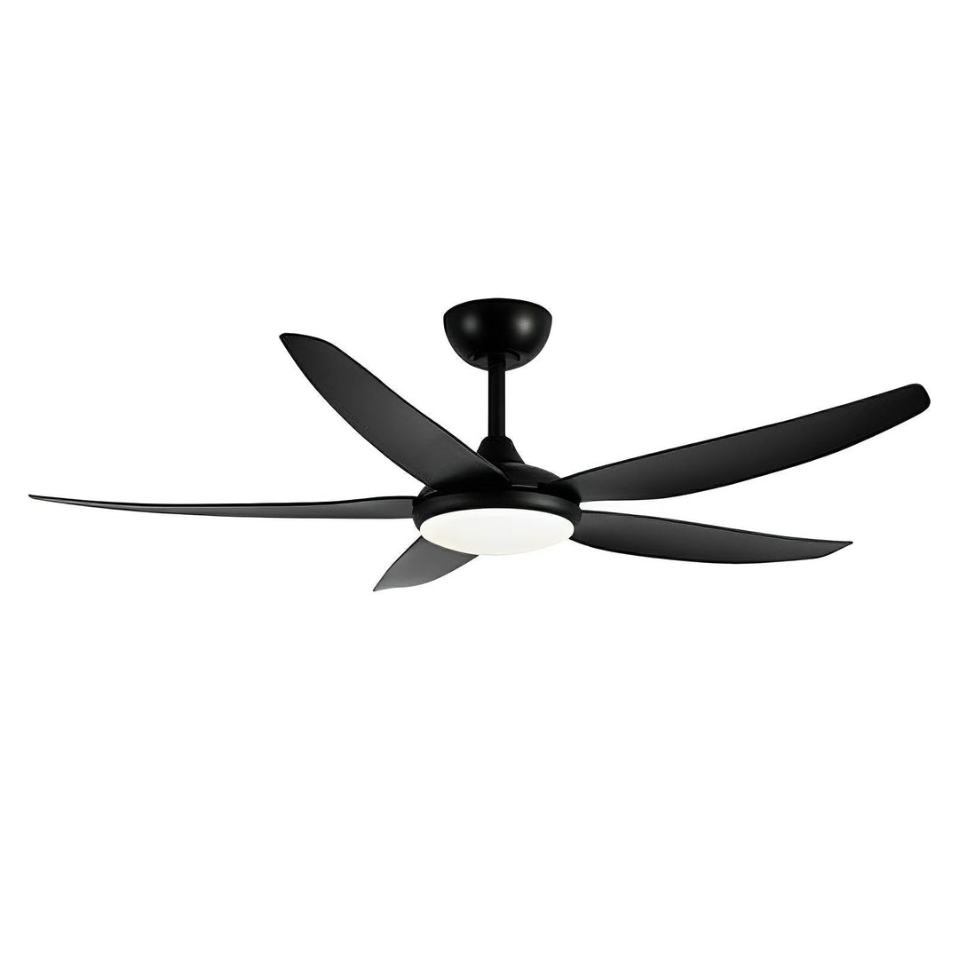 56″ Amari DC Ceiling Fan White, Black with Light 21725/XX Brilliant Lighting