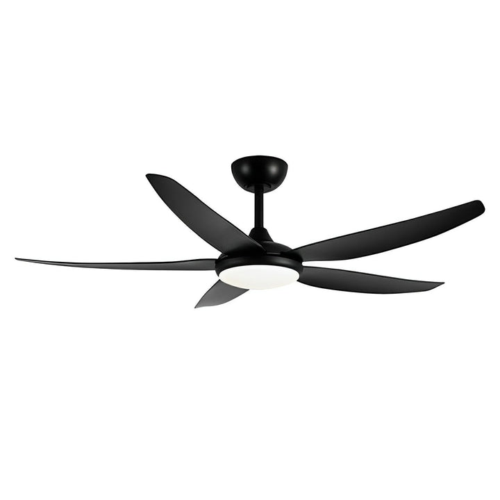 56″ Amari DC Ceiling Fan White, Black with Light 21725/XX Brilliant Lighting