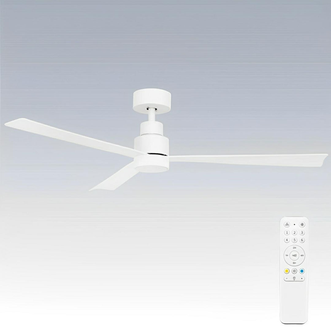 52" Joli DC Ceiling Fan White with Light 22196/05 Brilliant Lighting