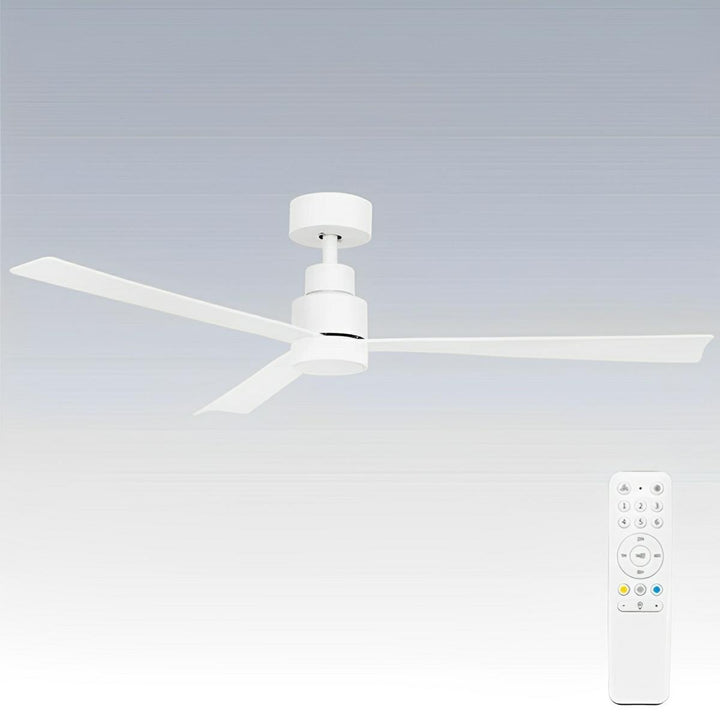 52" Joli DC Ceiling Fan White with Light 22196/05 Brilliant Lighting