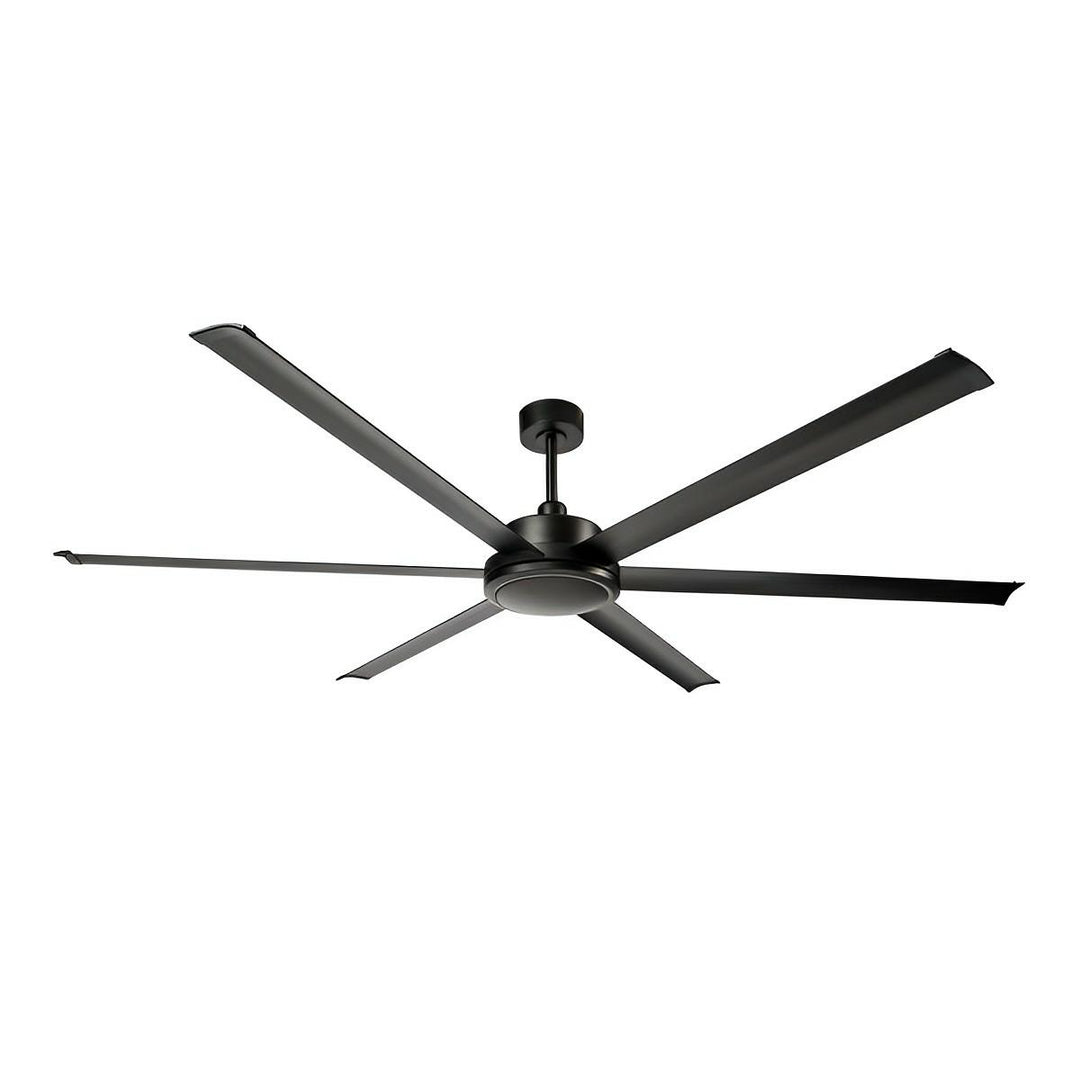 120" Colossus II DC Ceiling Fan in Black, White, Satin Nickel Brilliant Lighting
