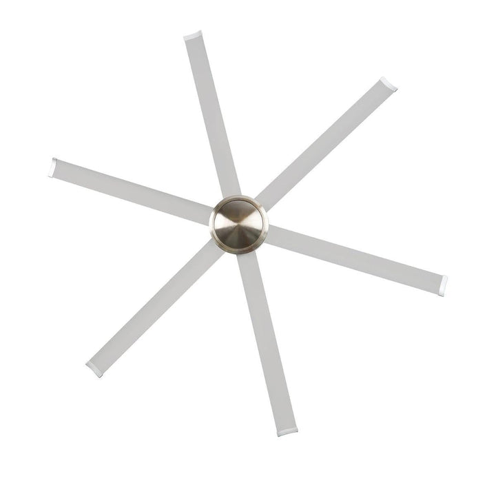 120" Colossus II DC Ceiling Fan in Black, White, Satin Nickel Brilliant Lighting