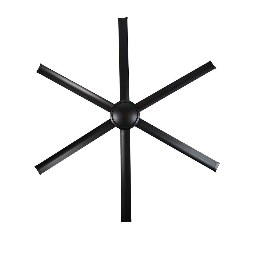 120" Colossus II DC Ceiling Fan in Black, White, Satin Nickel Brilliant Lighting