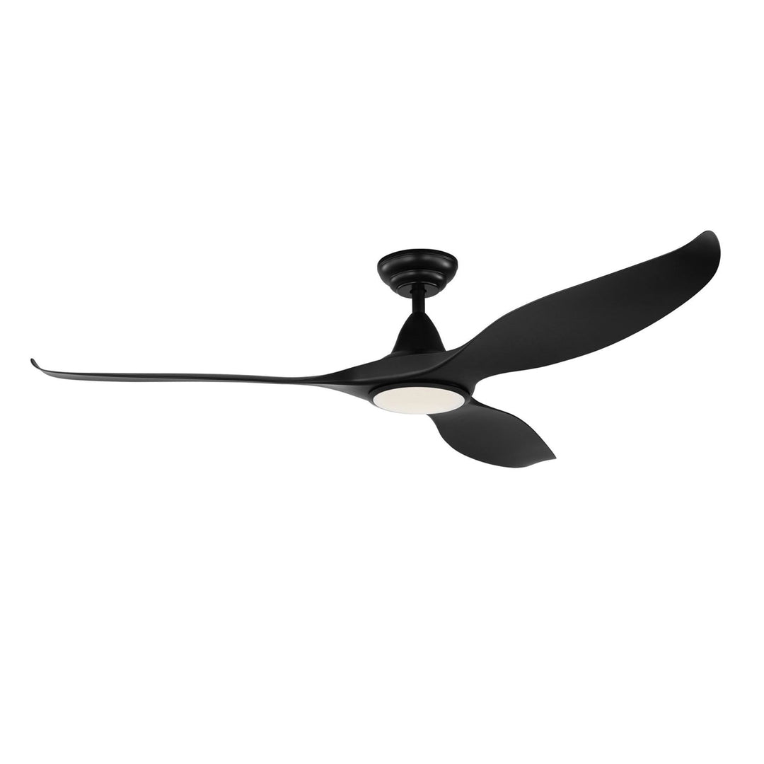 60″ Noosa DC Ceiling Fan Black, White, Titanium with Light 202972, 202973, 204749 Eglo Lighting