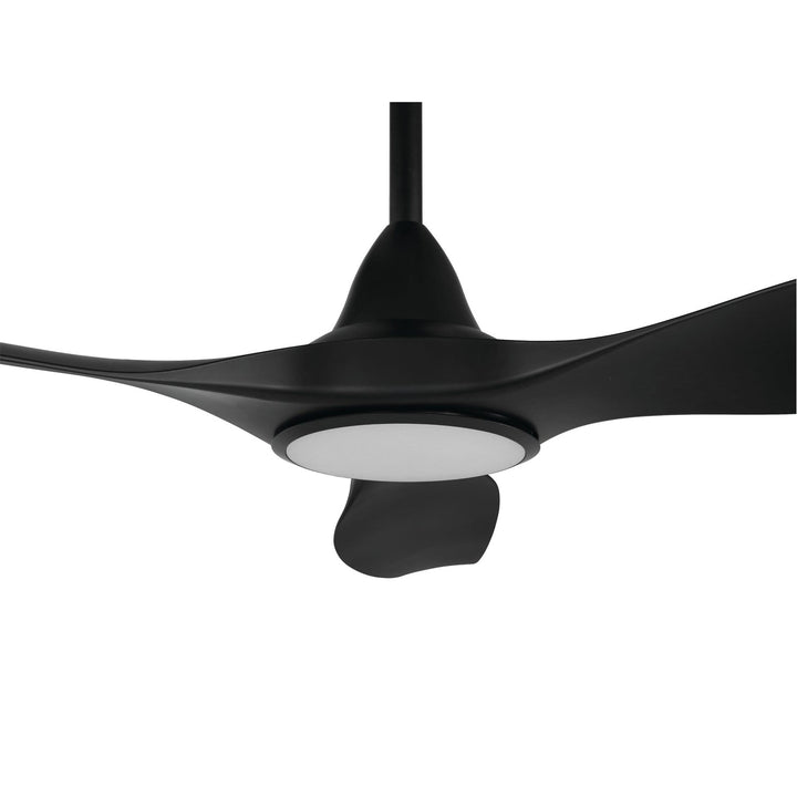 60″ Noosa DC Ceiling Fan Black, White, Titanium with Light 202972, 202973, 204749 Eglo Lighting