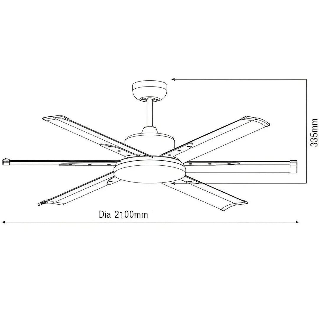 84" Albatross DC Ceiling Fan with Light