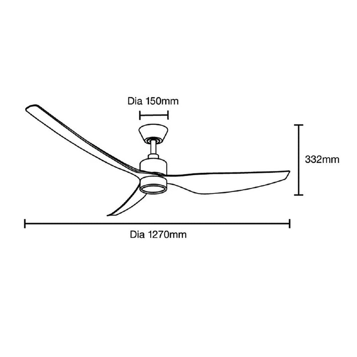 50" Genoa Smart WIFI DC Ceiling Fan with Light