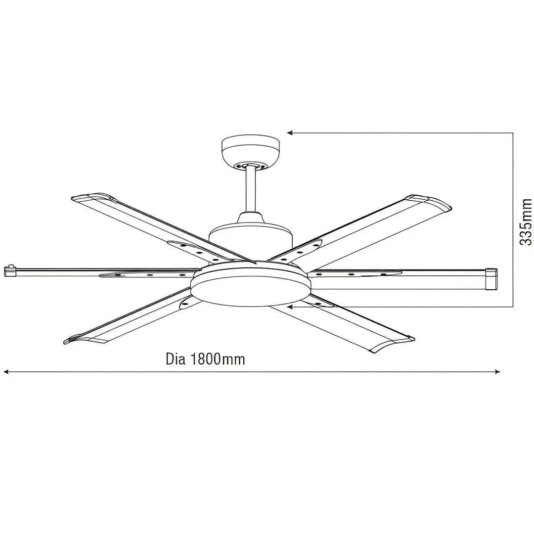 72" Albatross DC Ceiling Fan