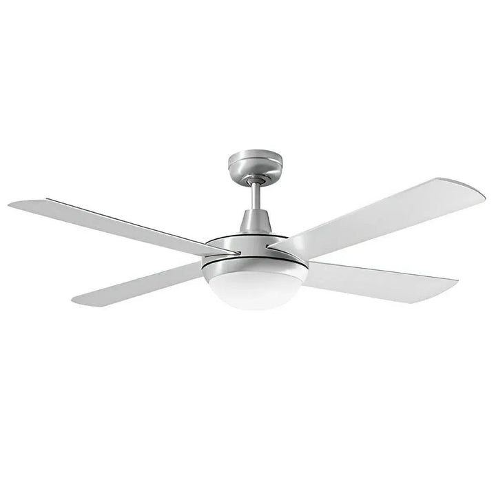 52" Lifestyle AC Ceiling Fan Matt Black, White, Brushed Aluminium with Light DLS1343 Martec Lighting
