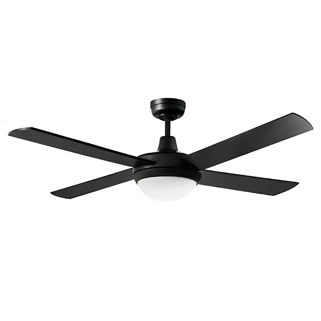 52" Lifestyle AC Ceiling Fan Matt Black, White, Brushed Aluminium with Light DLS1343 Martec Lighting