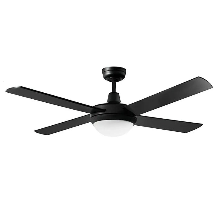 52" Lifestyle AC Ceiling Fan Matt Black, White, Brushed Aluminium with Light DLS1343 Martec Lighting