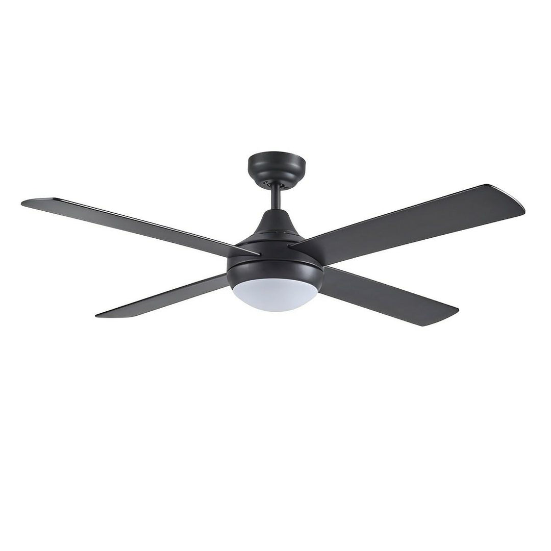 48" Link AC Ceiling Fan Matt Black, White with LED Light FSL1243 Martec Lighting