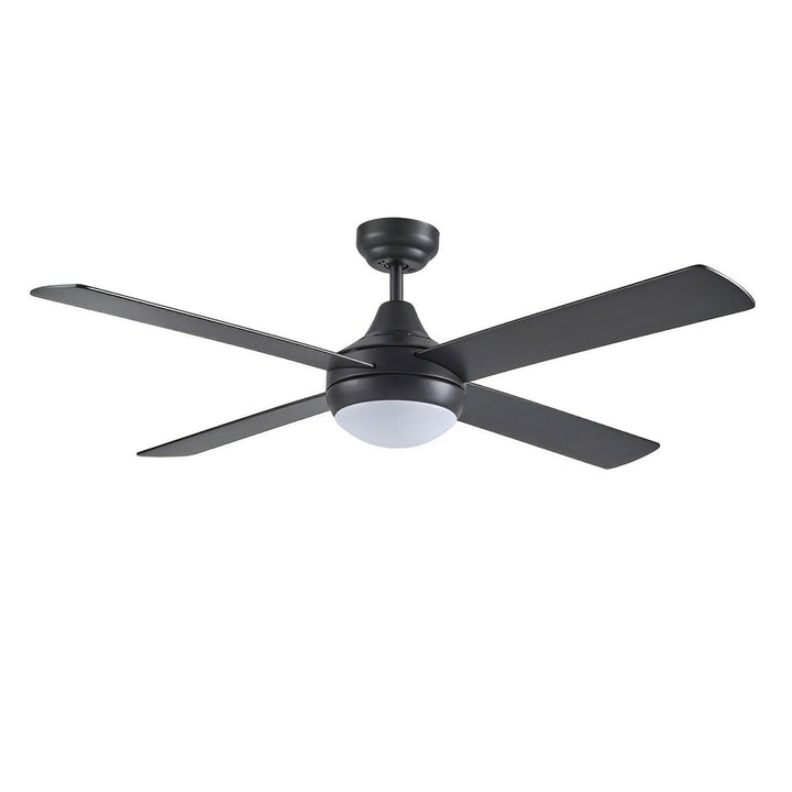 48" Link AC Ceiling Fan Matt Black, White with LED Light FSL1243 Martec Lighting