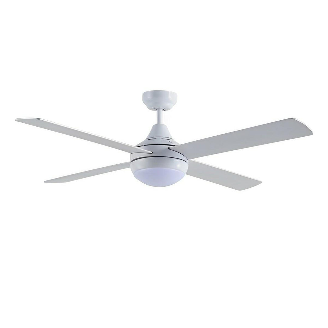 48" Link AC Ceiling Fan Matt Black, White with LED Light FSL1243 Martec Lighting