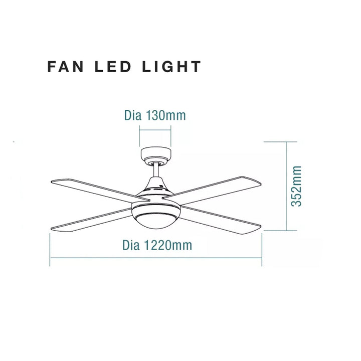48" Link AC Ceiling with LED Light