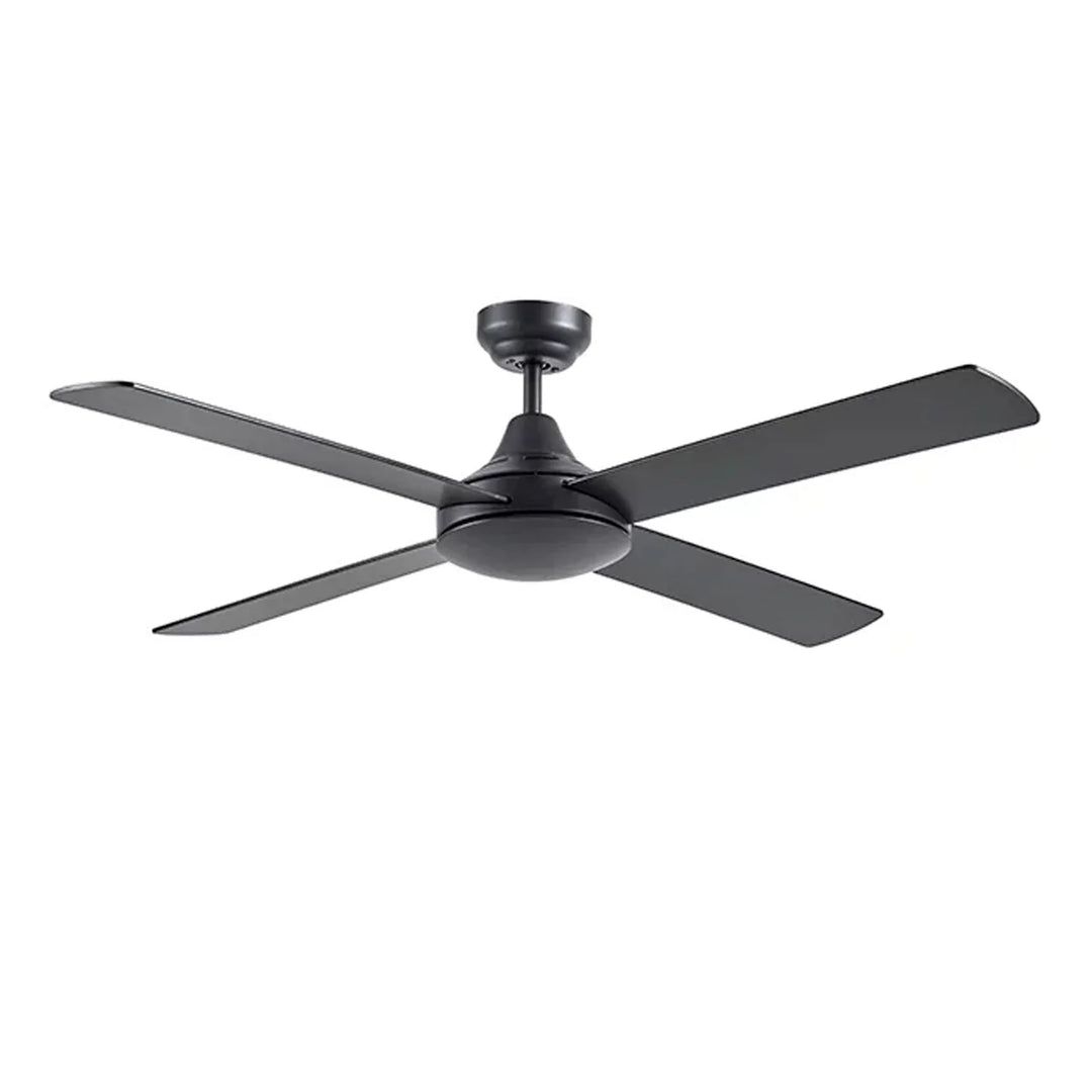 48" AC Ceiling Fan Matt Black,