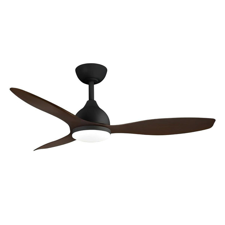 48" Elite Smart WIFI DC Ceiling Fan Black, White, Black/Walnut with Light MEDC1233 Martec Lighting