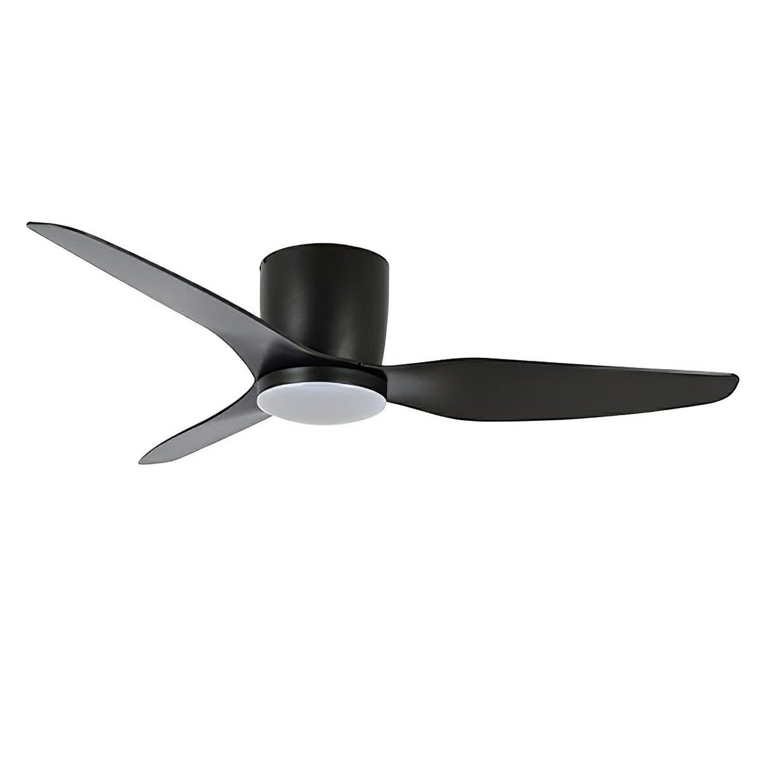 50" Flush Hugger AC Ceiling Fan Titanium, White, Black with Light MFF1333 Martec Lighting
