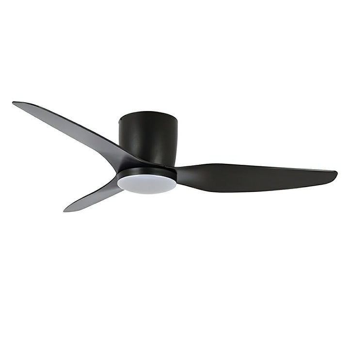 50" Flush Hugger AC Ceiling Fan Titanium, White, Black with Light MFF1333 Martec Lighting