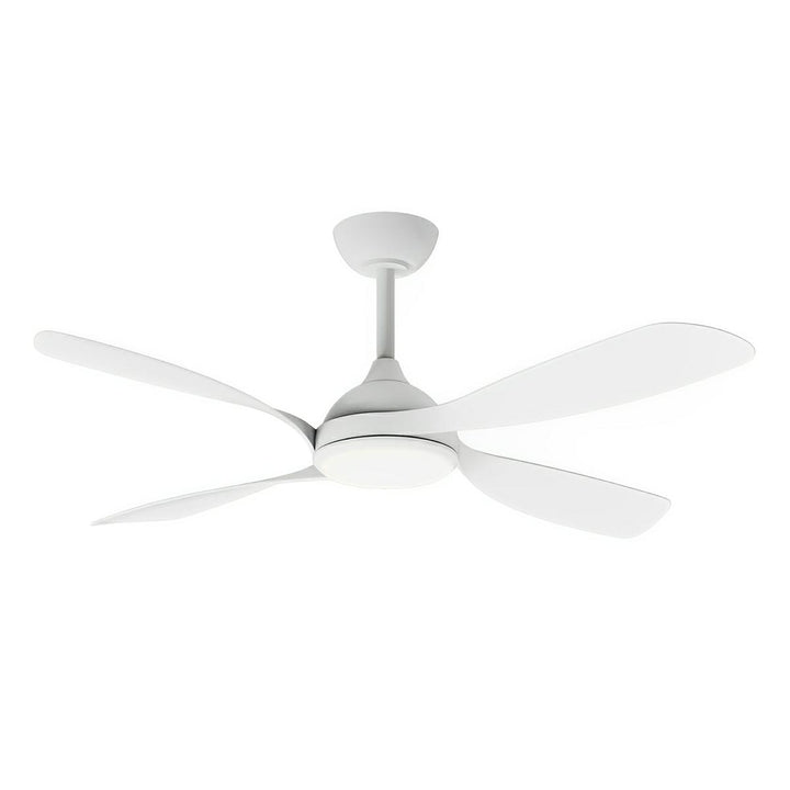 50" Hampton Smart WIFI DC Ceiling Fan Black, White, White/Oak with Light MHDC1343 Martec Lighting