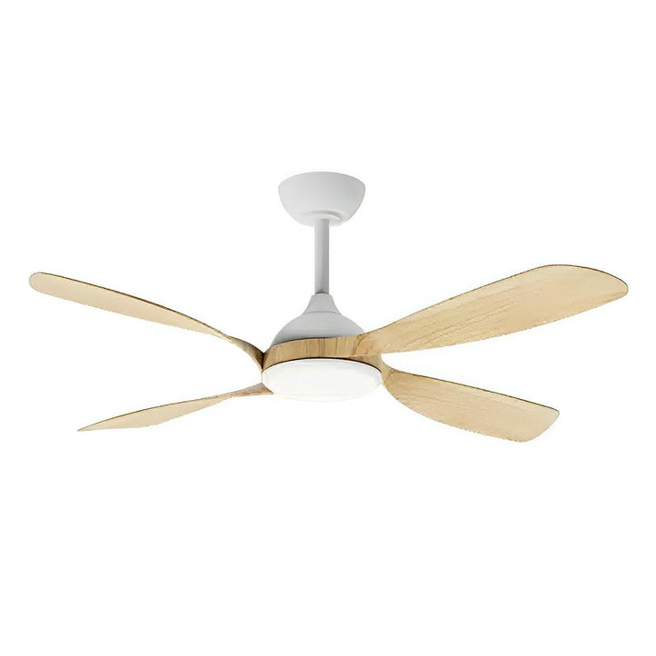 50" Hampton Smart WIFI DC Ceiling Fan Black, White, White/Oak with Light MHDC1343 Martec Lighting