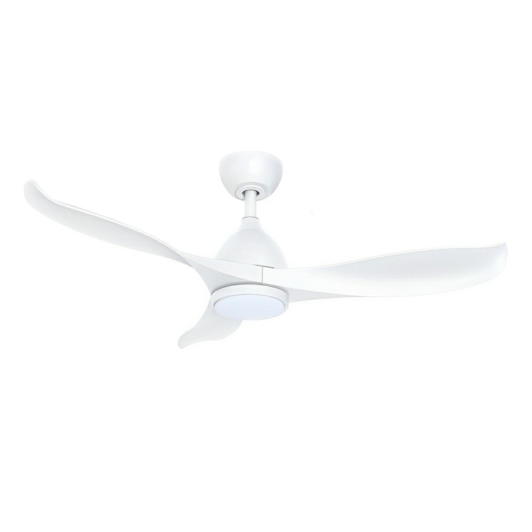 52" Scorpion DC Ceiling Fan Matt Black, Matt White, Graphite/Carbon with Light MSDC1333 Martec Lighting