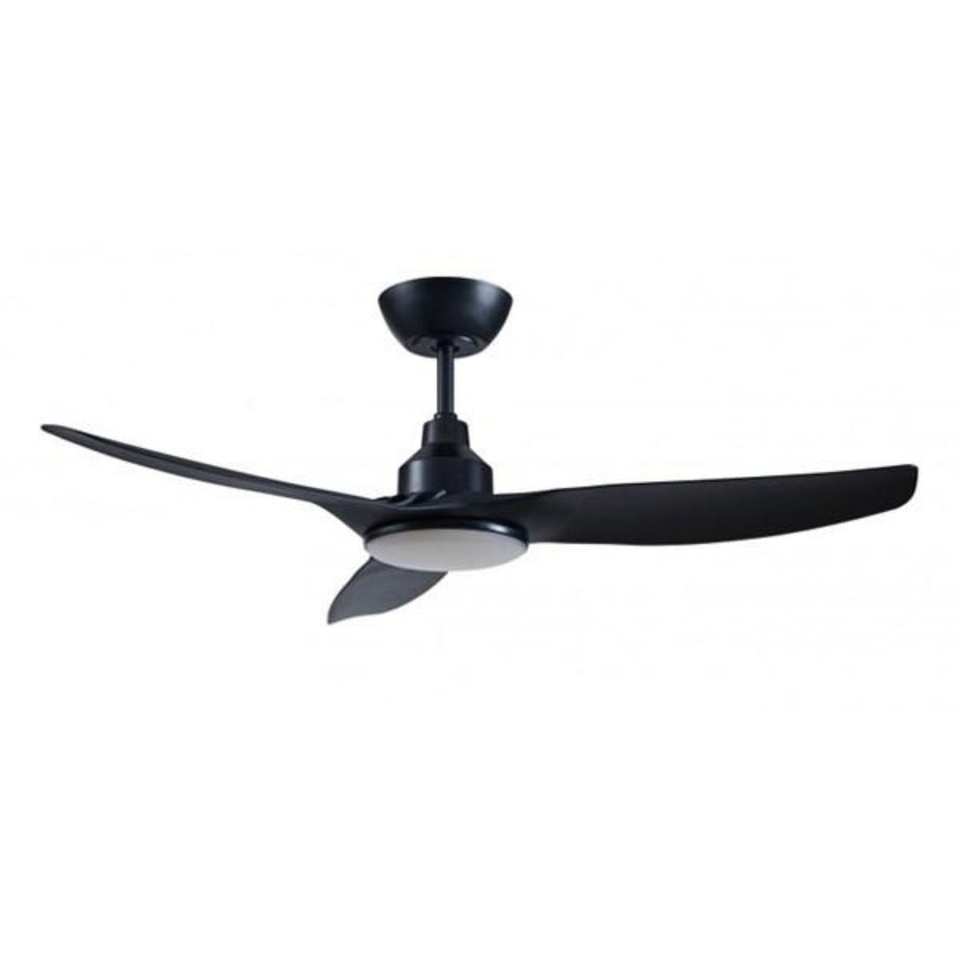 48" Skyfan DC Ceiling Fan Black, White, Light Oak with Light SKY1203-L Ventair