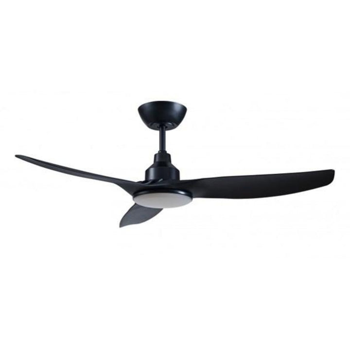 48" Skyfan DC Ceiling Fan Black, White, Light Oak with Light SKY1203-L Ventair