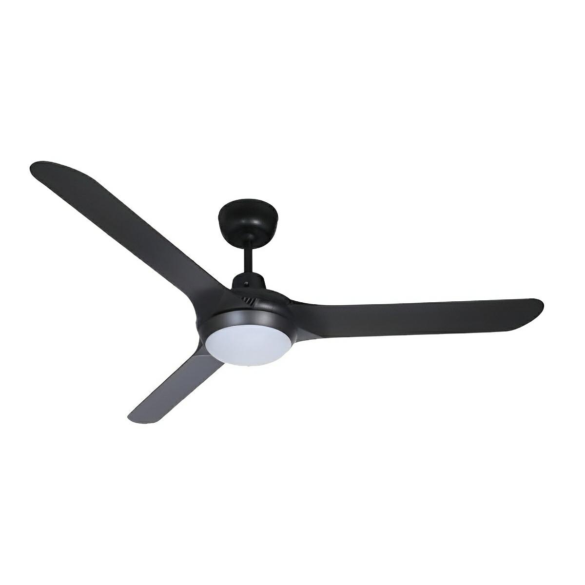 56″ Spyda AC Ceiling Fan with Light | Pilbara Bathroom Warehouse ...