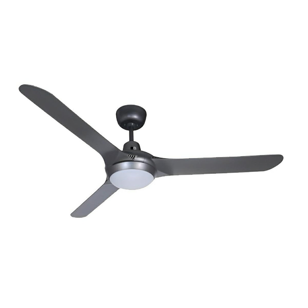 56" Spyda AC Ceiling Fan Black, White, Titanium with Light SPY1423-L Ventair